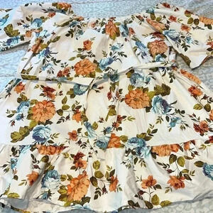 Swak Designs Los Angeles Plus Size Floral Dress U15